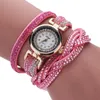Fashion Women Leather Band Small Dial Relogio Feminino Diamond Bracelet Watches Quartz Wrist Arabic Numerals Clock Wristwatches286t