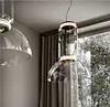 2021 nordic europe led lampada a sospensione in cristallo hanglamp e27 lampada a sospensione lampada industriale anello soggiorno