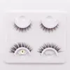 2021 Self adhesive 2 Pairs Eyelashes Natural Look NO glue and Magnet block Light as Air Easy to wear Reusable4135994