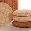 Cushion/Decorative Pillow 1pc Round Natural Straw Weave Zafu Meditation Yoga Mat Chair Cushion Seat Japanese-style Tatami
