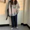 薄手プルオーバースウェットシャツファッション秋のデザイナールーズクルーネック原宿パーカーゾーリーMujer Kpop服210805