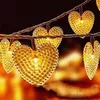 Strings 10/20/30/50/100m LED Fairy String Licht Big Love Lantern Romantisch trouwfeest Kerst Garland Valentijnsdag Deco