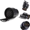 7 PIN-kod till 13 stift Minibil Truck Trailer Connector Electric Adapter Plug towbar EU elektronisk signallampa konverteringskontakt