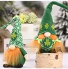 День Патрика Куклы безликий зеленый клевер гномы кукла ирландский день вечеринка декор Сен-Патрикс День подарки для детей Gnome Plush