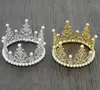 Enfants anniversaire couronne pince à cheveux or argent diamant perle chapeaux bébé fille accessoire diadèmes enfants accessoires