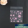 SKTN 100 pièces sacs en plastique Transparent Cellophane rose fleur bonbons CookieCandy sac auto-adhésif pour mariage fête d'anniversaire cadeau prix usine conception experte