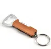 Beer Wine Can Openers Bottle Opener Stainless Steel Wooden Handle Key Chain Knife Multi Function Keyring Drinkware