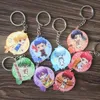 Keychains 8pcs/set Kuroko No Basket Taiga Junpei Rinnosuke Life Of The Boys Izuki Shun Portachiavi Keychian Keyring Pendant