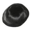 20 мм вьющиеся мужские парики человеческие волосы супер прочные моно -тупи