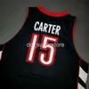 100% Cousu Vince Carter 2000 01 Jersey Hommes XS-5XL 6XL chemise maillots de basket Retro NCAA