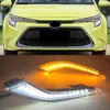 2PCS Dynamiczny DRL LED dla Toyota Corolla L/LE/XLE Hybrid Levin 2019 2020 2021 Daytime Runging Light Turn Signal Lampa