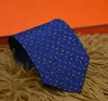 Cravatta da uomo di lusso 100% seta jacquard cravatta tinta in filo confezione regalo standard di marca