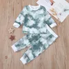 Toddler Boy Clothes Set Tie Dye Kids Shirts Pants 2pcs Sets Long Sleeve Children Girl Pullover Outfits Fashion Autumn Kids Clothing BT5835