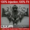 100% подходит для инъекций для инъекций для Honda Body CBR 1000 RR CC 1000RR 1000CC 06-07 Кузов 59NO.1 CBR1000 RR CBR1000RR 06 07 CBR1000-RR 2006 2007 OEM обтекатель набор глянцевый черный