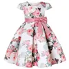 Baby Girl 3D flower Silk Princess Dress for Wedding party elegant Kids Dresses for Toddler Girl Children Fashion Clothing G1129