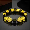 2022 novo boa sorte riqueza jóias negras obsidian beads pixiu pulseira seis palavras feng shui prosperidade pi xiu pulseiras