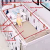 7Pcs ! Baby Bedding Set 100% Cotton Crib Cot Protector Safe Bumpers Bed Sheet Quilt Cover Pillowcase 211203