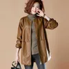 Autumn Winter Women's Leather Jacket Casual O Neck Basic Plus Size Female Faux Coat Black Loose PU Leather Baseball Outwear 210908