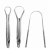 200pcs 3 in 1 Metal 304 Stainless Steel Oral Hygiene Tongue Scraper Kit Fresh Breath Dental Cleaner Care Tool Amazon Supplier1543741