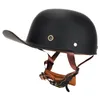 Materia Szary Vintage Retro Motocykl Hełm Motocykl Moto Protection Protection Gear Casque Scooter Biker Racing Half Unisex Helmets