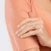 125CT 925 Sterling Silver Bruids Rings sets kubieke zirconia halo cz engagements trouwringen voor vrouwen belofte 2112178223760