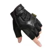 Men's Outdoor riding gloves fighting Tactical Gloves Military Army Fighting Combat Mittens Anti-slip half Fingerless 211214