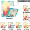 360 ° rotatie-kickstand tablet hoesjes voor iPad 10.2 [7e / 8th Gen] Mini 6/5/4/3 AIR 2/1 PRO 11 / 9.7 Inch Samsung Galaxy Tab T290 / T307 / T500 Beschermhoes met hand / schouderriem