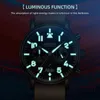 Sports Waterproof Watches Mens Chronograph Men's Watch Watch Wristwatches Leather Weather 24 Hour Clock Men Reloj Hombre 2149