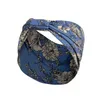 Floral Print Wide Headbands bowknot Sports Yoga Stretch wrap Hairband Hoops women head bands fashion