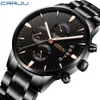 CRRJU Relogio Masculino Hommes Montres De Luxe Célèbre Top Marque Mode Casual Robe Montre Militaire Quartz Acier Montres 210517