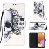 Portemonnee Flip Lederen Cases voor Samsung A32 A52 A72 5G A02 X Cover 5 S21 Fe Plus Xiaomi Redmi Note10 10s Poco M3 F3 3D Dreamcatcher Mandala Skull Owl Butterfly Case
