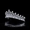 Hair Clips & Barrettes Trendy Leaf Bride Wedding Crown Luxury Micro Inlaid Zircon Bridal Tiara Pearls Headband Jewelry Accessory HQ0326