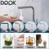 DQOK Drinking Filtered Water Kitchen Faucet Purification Tap Dual Handle Faucet Kitchen Sink Tap 211108
