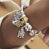 新しいジュエリーの女性Joyas de Plata 925フィットオリジナルパンドラDIYファッションギフトチャームビーズカスタムアクセサリーSterling Silver188y