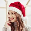 Mode noël hiver coupe-vent chapeaux rouge et blanc père noël chaud tricoté femmes bonnet chapeau casquette pour enfants filles