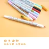 Textmarker Kamio Fragrance Limited Color Two-End Highlighter Handbemalte Illustrator Coloring Ledger DIY-Marker