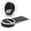 Laddning LED Flash Skönhetsfyllning Selfie Lampa Utomhus Selfie Ring Light Uppladdningsbart Dimbar Portable Clip för all mobiltelefon