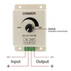 LED Dimmer Switch 12-24V 8A Adjustable Brightness Lamp Strip Driver Single Color Light Power Supply Controller