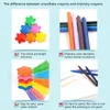 12 Colors Non-toxic Wax Snowflake Shape Crayons for Toddler Baby Kids Washable Safe Painting Drawing Tool School Art Supply