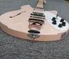 6 strängar ljusrosa elektriska gitarr med palisander, vit pickguard, kort skala längd