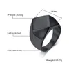 Werksangebot Rabatt Custom Black Man Edelstahl Basis Stempel Ring2195732