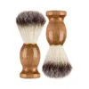 Мужчины Beard Beard Brush Bardger Fair Shave Деревянная ручка Лица для чистящего лица Pro Salon Инструмент Безопасность бритва Щетки RRE11124