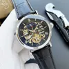 Novos relógios masculinos de luxo grande volante 42mm tamanho relógio mecânico automático designer de alta qualidade marca superior fase da lua pulseira de couro moda presente estilo um