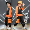 Vêtements de compétition Hip Hop pour enfants, sweat-shirt, pantalon Cargo, sac gilet pour filles et garçons, Costumes de danse Jazz, vêtements de rue