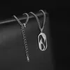 Подвесные ожерелья Cazador Animal Penguin Ожерелье Полово дизайн из нержавеющей стали для женщин. Высококачественные украшения245Z