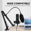 MAONO PM421 USB rophone 192KHZ/24BIT Podcast à condensateur cardioïde professionnel avec bouton muet et bouton de Gain micro