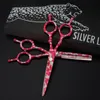 new arrival JAGUAR 5.5 inch hair scissors 6CR black red pink Zebra stripes professional barber thinning cutting scissors