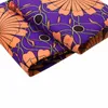 Ankara African Prints Batik Real Wax Tyg Lila Bakgrund Blomma Hantverk Material 100% Polyester Högkvalitativ Tissu FP6317
