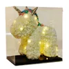 犬のパンダユニコーンテディベアローズ石鹸の泡の花の人工的なおもちゃのバートスイーツバレンタインクリスマスプレゼント210624