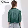 Tataria sommar kvinnor cardigan plus storlek kvinnlig s ytterkläder kimono feminino blus topp tunt kappa 210514